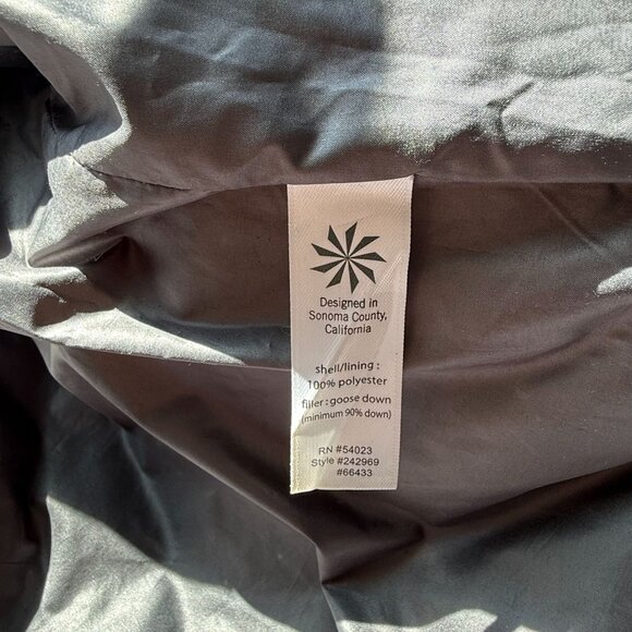 Athleta Quilted Puffer Full Zip Jacket Women Zipper Pockets Long Sleeves Gray - Picture 5 of 7